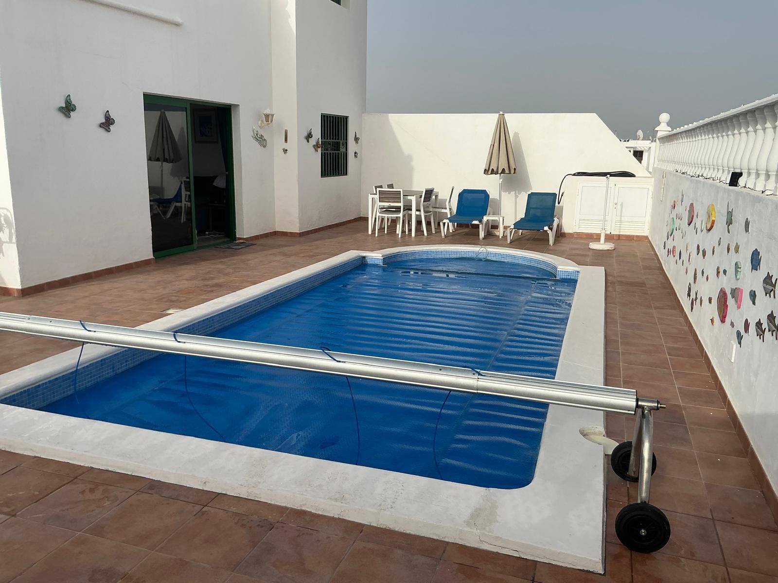 Private heated pool and sun terrace